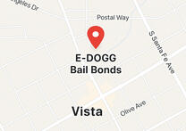 E-DOGG Bail Bonds Vista location map